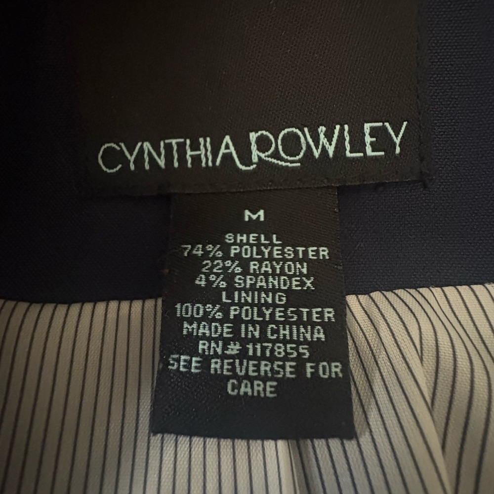 Cynthia Rowley Deep Blue Blazer - Picture 4 of 4